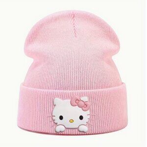 HELLO KITTY Bubble Gum Pink Beanie Hat (BRAND-NEW & SO CUTE!)